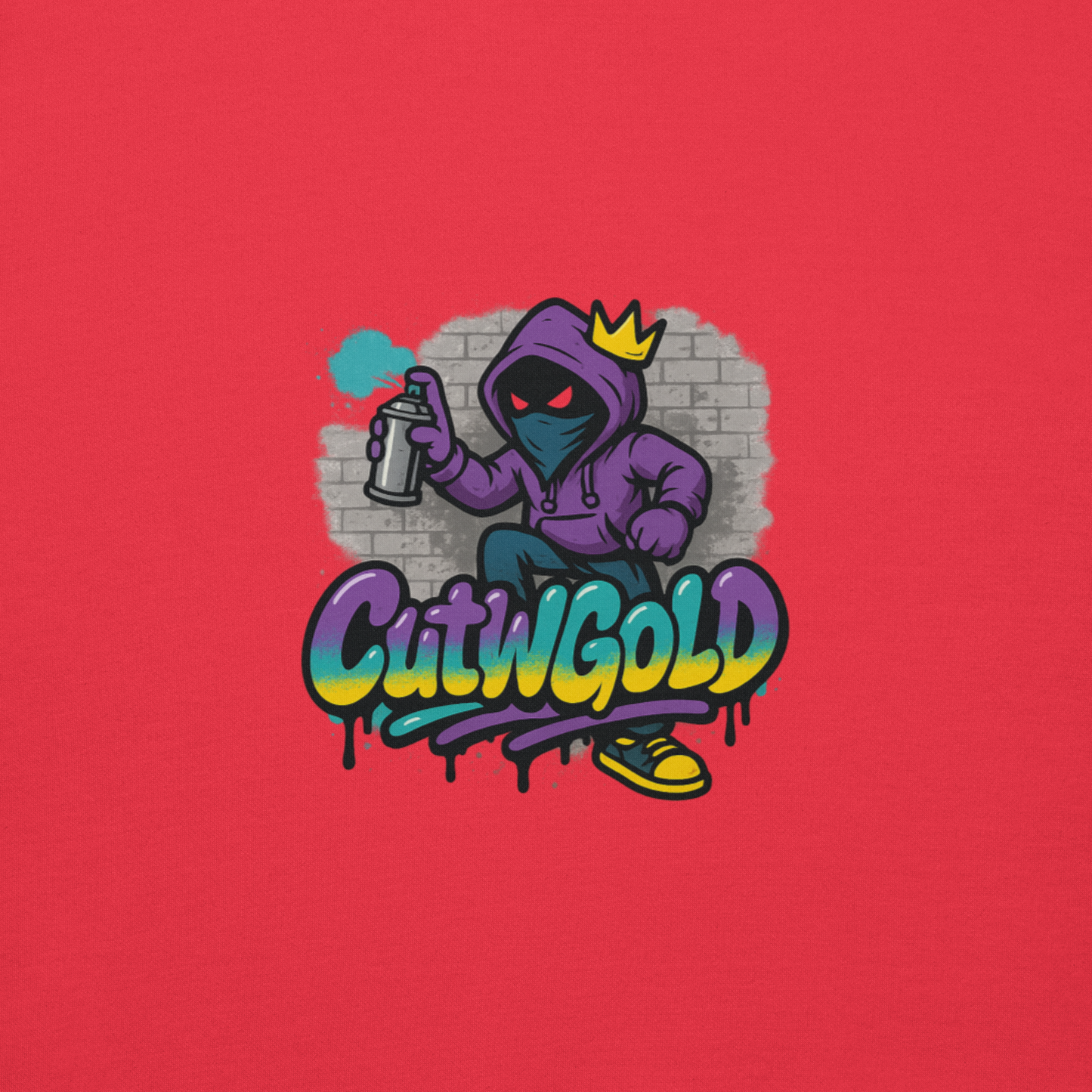 CutWGold Graffiti Crown Hoodie