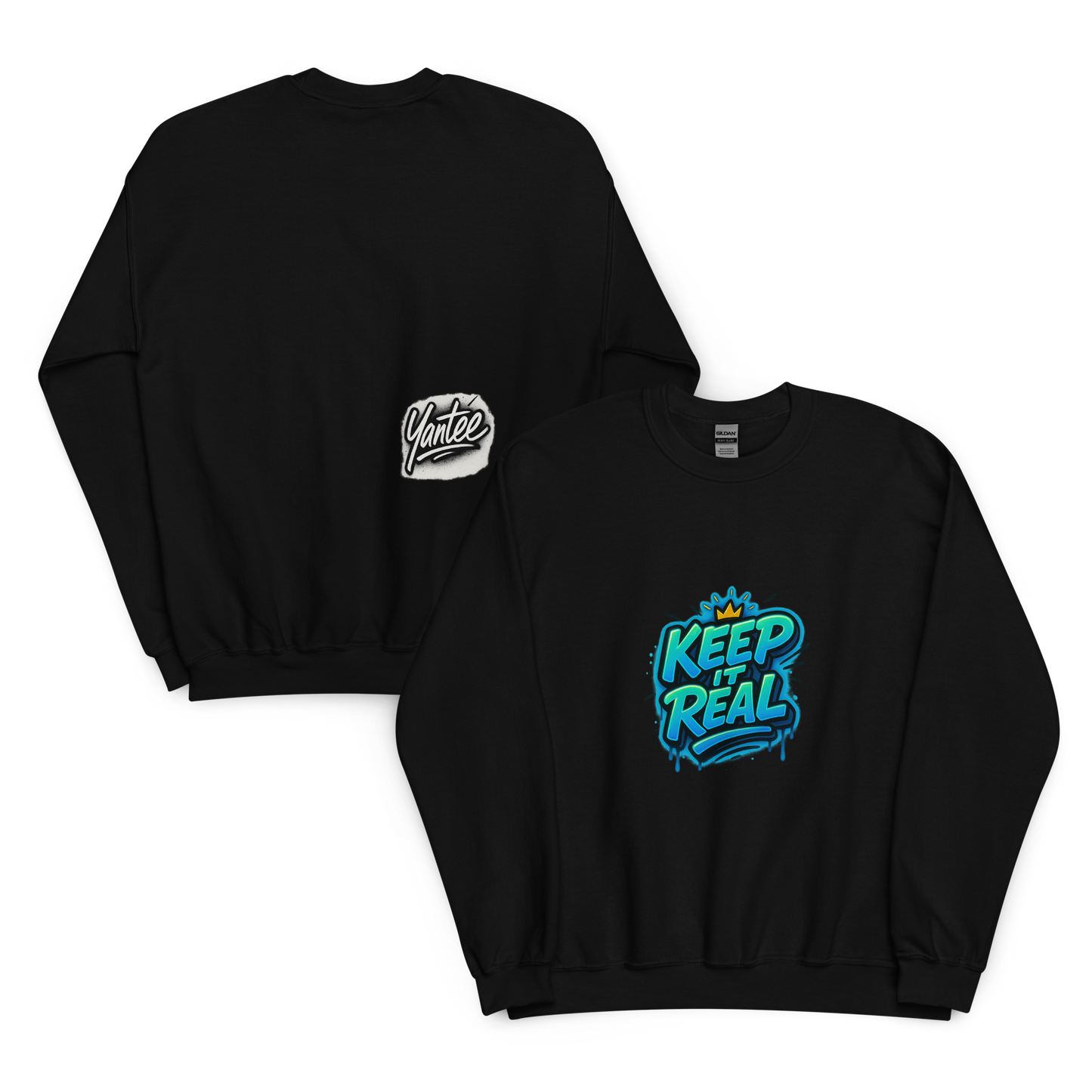 Yantee “Keep It Real” x Autograph Crewneck Sweater – CutWGold Limited Drop