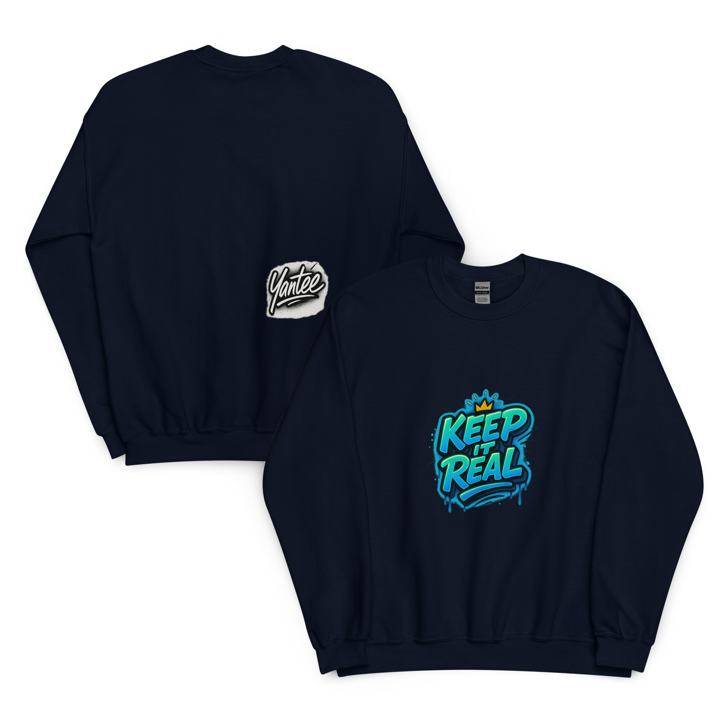 Yantee “Keep It Real” x Autograph Crewneck Sweater – CutWGold Limited Drop