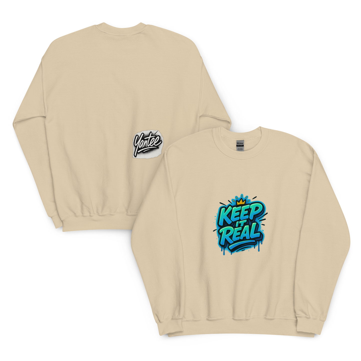 Yantee “Keep It Real” x Autograph Crewneck Sweater – CutWGold Limited Drop