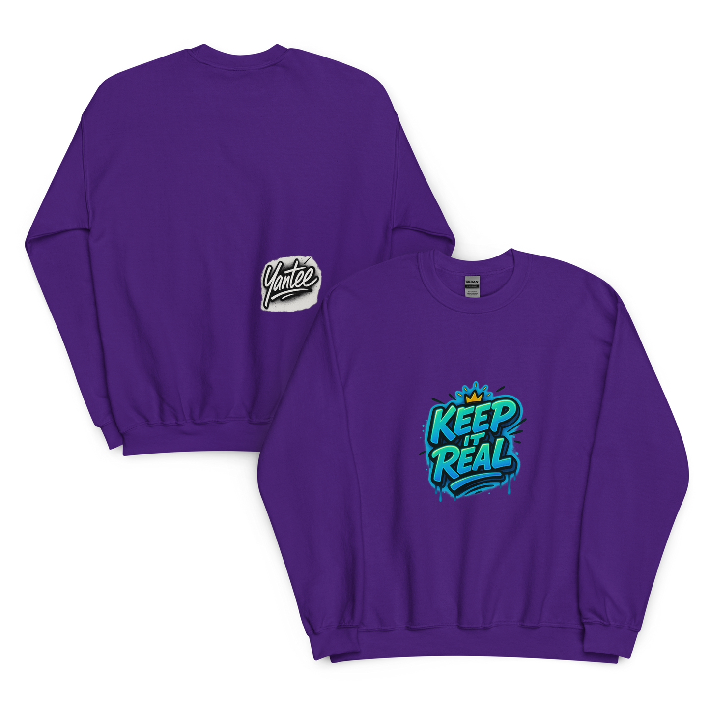 Yantee “Keep It Real” x Autograph Crewneck Sweater – CutWGold Limited Drop