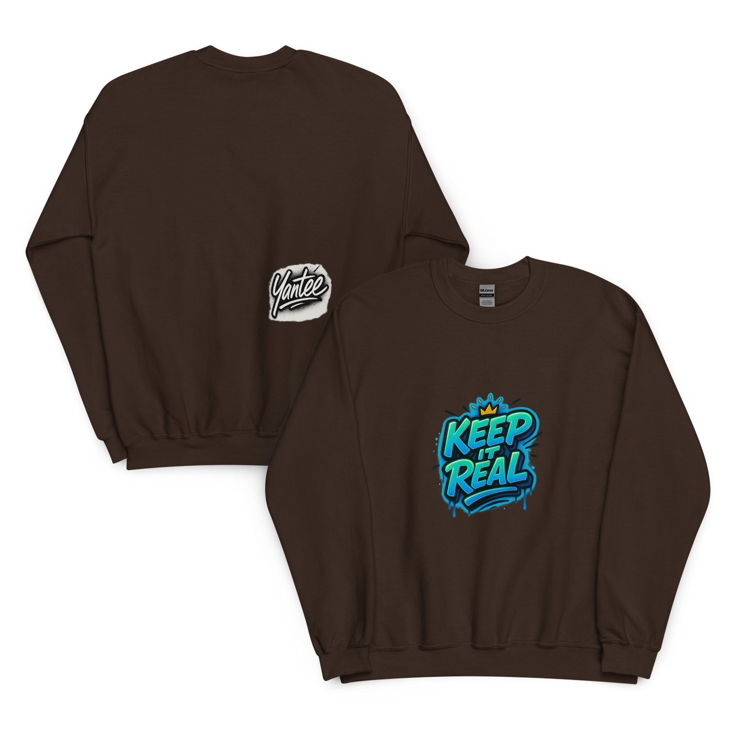 Yantee “Keep It Real” x Autograph Crewneck Sweater – CutWGold Limited Drop