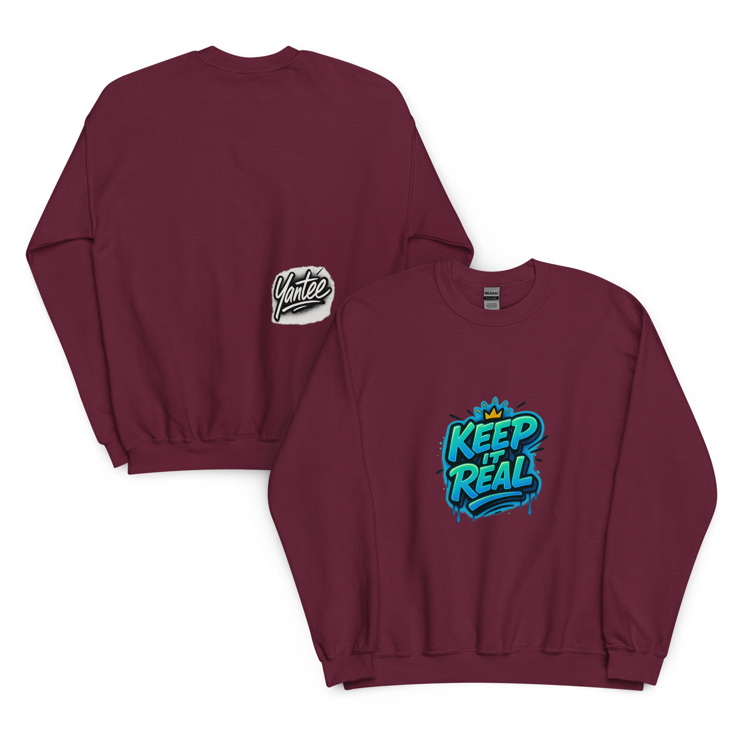 Yantee “Keep It Real” x Autograph Crewneck Sweater – CutWGold Limited Drop