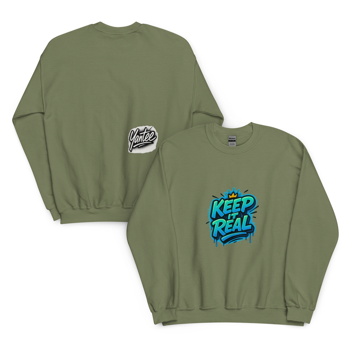 Yantee “Keep It Real” x Autograph Crewneck Sweater – CutWGold Limited Drop