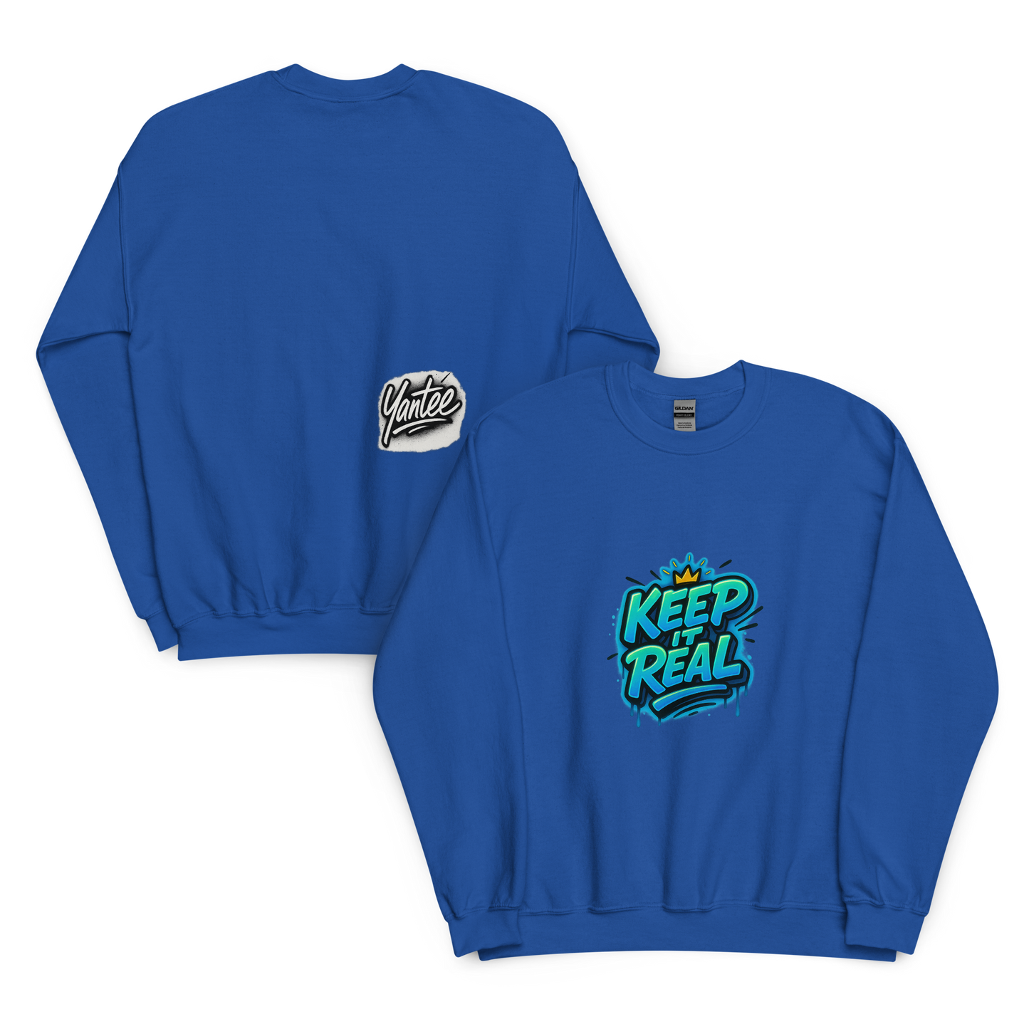 Yantee “Keep It Real” x Autograph Crewneck Sweater – CutWGold Limited Drop