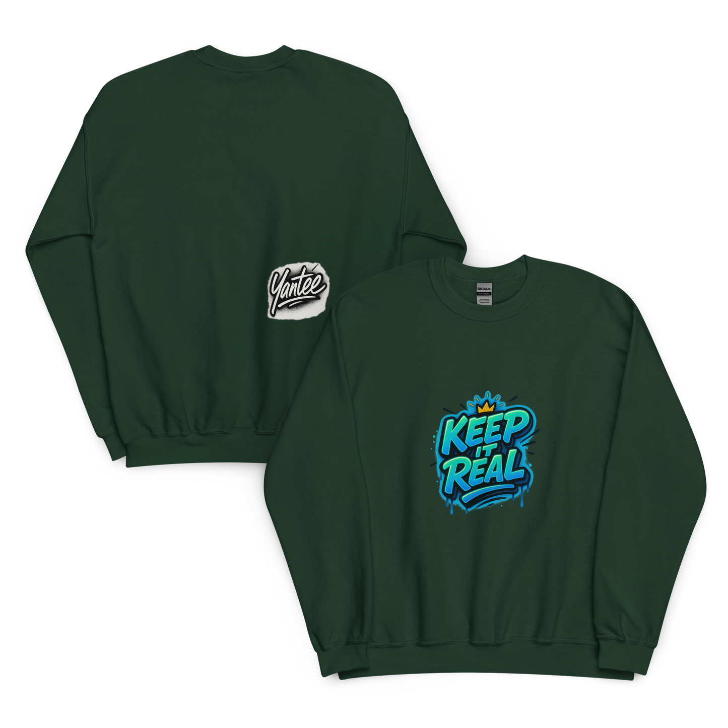 Yantee “Keep It Real” x Autograph Crewneck Sweater – CutWGold Limited Drop