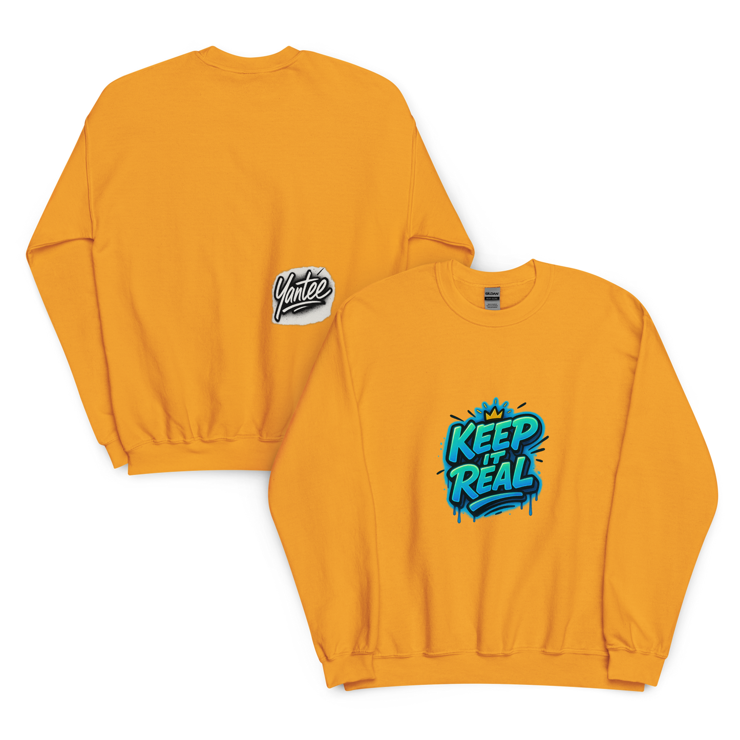 Yantee “Keep It Real” x Autograph Crewneck Sweater – CutWGold Limited Drop