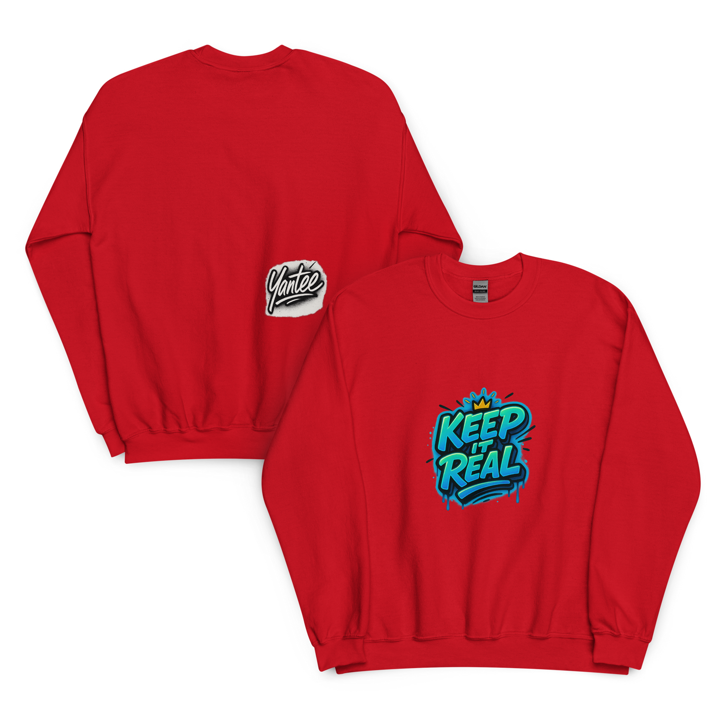 Yantee “Keep It Real” x Autograph Crewneck Sweater – CutWGold Limited Drop