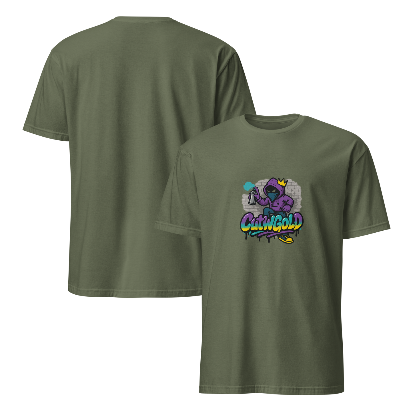 CutWGold Graffiti Crown Tee