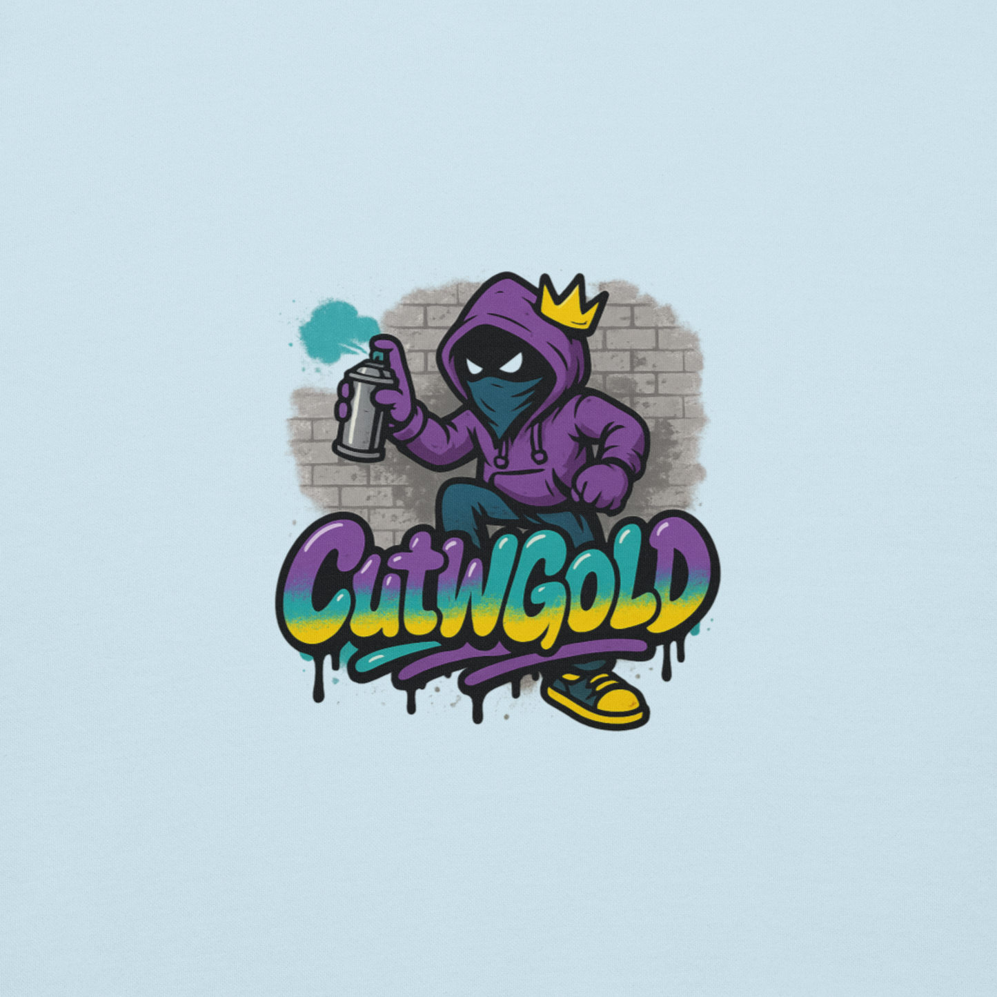 CutWGold Graffiti Crown Hoodie